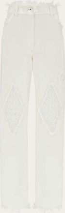 Ferragamo Donna Denim 5 tasche Bianco