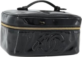 Chanel Pre-owned Vintage Mini Hand Bag - Dames - Vintage Mini Tas - Zwart - ONE Size - Leer - Vintage