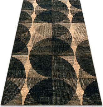 RugsX Rugsx - Alfombra De Lana Omega Fado Geom&eacute;trico Jadeit Verde Green 200x300 Cm
