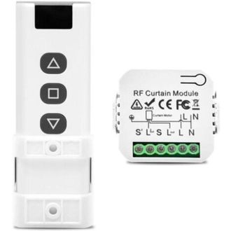 OEM Kit De Control Inal&aacute;mbrico Para Persianas Enrollables Con Mando A Distancia, Compatible Con Persianas, Estores Y Cortinas, F&aacute;cil Instalaci&oacute;n, Alcance 