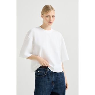 Brunello Cucinelli Cotton jersey T-shirt in White at Nordstrom, Size Xx-Small Eu