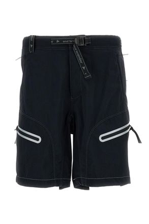 And Wander Black Light Hike Stretch Nylon Shorts