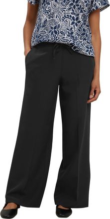 M&Co Womens Crepe Wide Leg Tousers - Womens Black