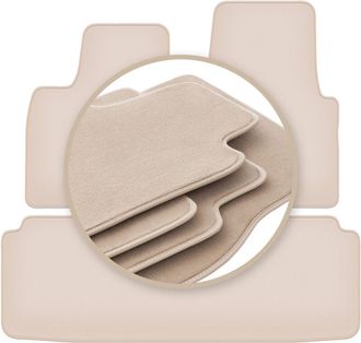 OEM Alfombrillas Premium Beige Para: Tesla Si Sed&aacute;n 2012-2016