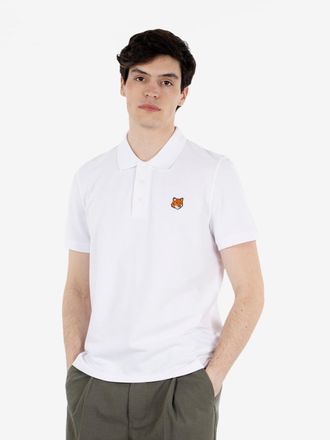 Maison Kitsun&eacute; Fox head polo noble white