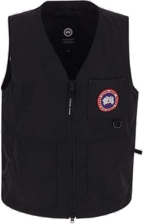 Canada Goose Logo Patch Zipped Vest