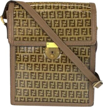 Fendi Pre-owned Cross Body Bags, female, Brown, Size: ONE SIZE Pre-owned Vintage Cross Body Bag