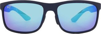 Maui Jim Huelo Blue Hawaii Rectangular Mens Sunglasses B449-03 58