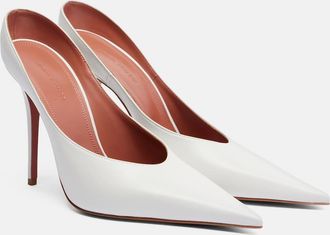 Amina Muaddi Anok leather pumps