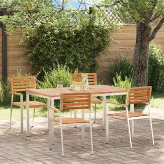 vidaXL Conjunto De Comedor De Jard&iacute;n 5 Pcs Vidaxl
