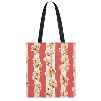 Generic Popcorn Stripes Pattern Womens Tote Casual Shopping Bag Lightweight Shoulder Bags Hobos Handbag for Work Travel Daily 35x40cm