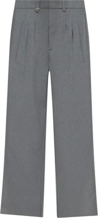 Flaneur Flâneur, Broeken, Heren, Grijs, M, Polyester, Grijze Casual Fit Pantalon met Rubber Patch