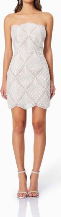 Elliatt Harper Strapless Mini Dress In White