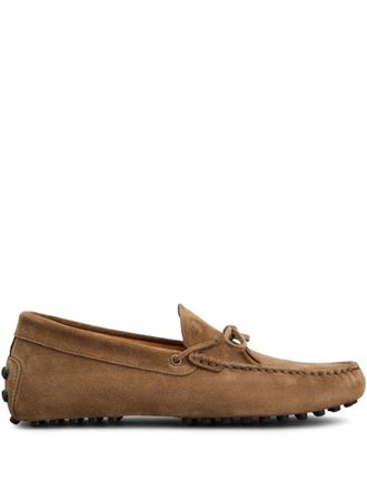 Tod's Brown Suede Loafers