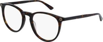 Gucci Gg 0027O Optical Frame - Dames - Brillen - Bruin - 50 MM - Accessoires