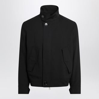 Ami Black zip-up wool jacket