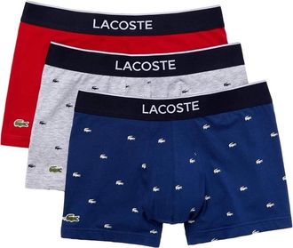 Lacoste Underwear Mens Multi Signature Print Trunks
