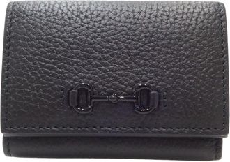 Gucci Black Leather Wallet (Tri-Fold) (Pre-Owned)