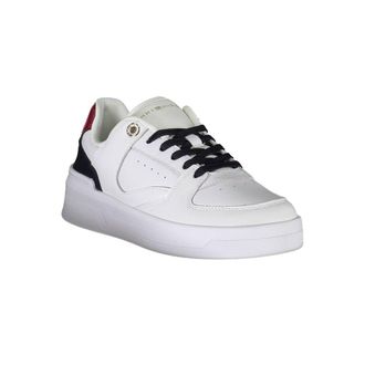 Tommy Hilfiger Leather & Polyester Sneakers - White