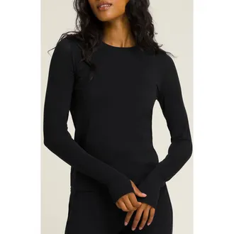 Wilson Pro Seamless Long Sleeve Top in Black at Nordstrom, Size X-Large
