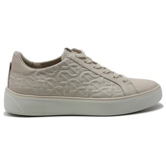 Ecco Ecco Street Tray 291533 Leather Womens Lace Up Trainers - Limestone - Size:UK 5-5.5