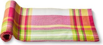 Tag Lemoncello Plaid Table Runner Multicolor Cotton Machine Washable in Multicolored at Nordstrom