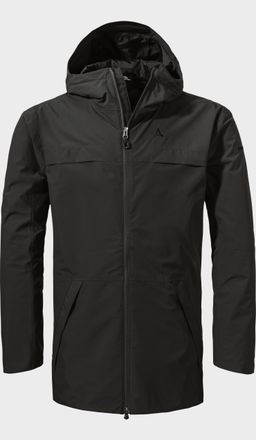 Sch&ouml;ffel Langjacke SCH&Ouml;FFEL Parka Style Bohorok MNS, Herren, Gr. 48, schwarz (9990, schwarz), Oberstoff: 100% Polyester; (Membran: Thermoplastisches Polyuretha
