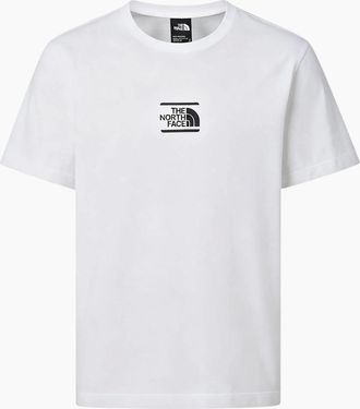 The North Face Mens The North Face Mens T Shirt Centre Logo Crew Neck Short Sleeve Cotton Summer Tee - White - Size: 36