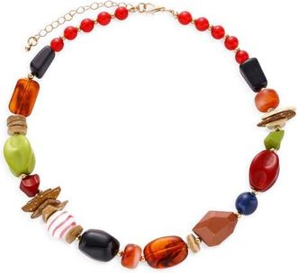 Petit Moments Zoe Beaded Necklace in Multi at Nordstrom