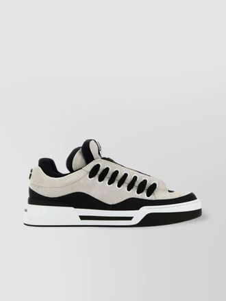 Dolce & Gabbana dual-tone suede and rubber roma sneakers