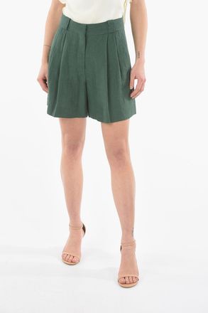 Blaze Shorts in Lino con Pinces Blaz&egrave;