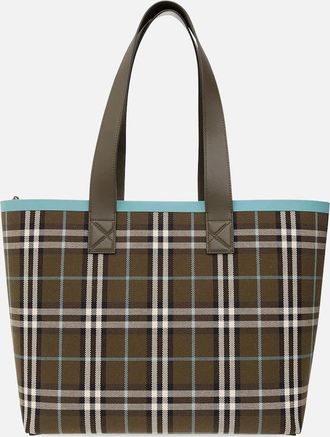 Burberry Womens London Vintage Check Tote Bag - Brown - Size: UNI