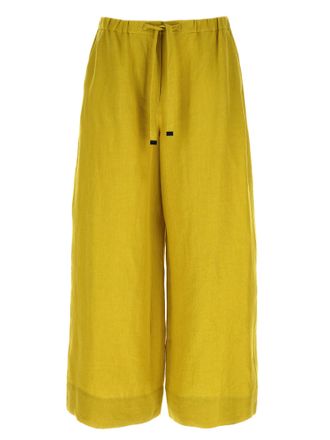 Max Mara Bicolor Linen Casual Womens Pants