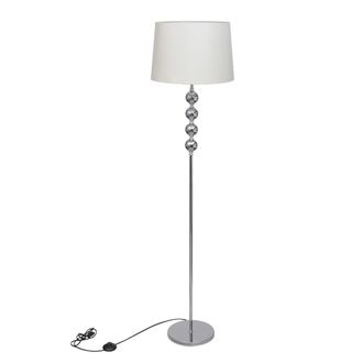 vidaXL Lampada Da Pavimento Supporto Alto Decorazione A 4 Sfere Bianca - Vidaxl
