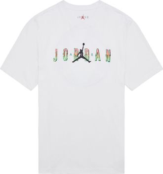Nike Jordan Air Jordan DNA Printing Alphabet Large Logo Short Sleeve White DQ5884-100