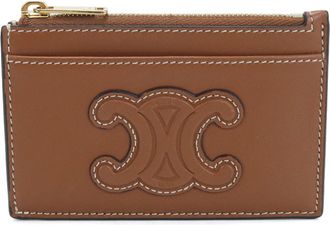 Celine Brown Leather Coin Purse/Coin Case (Pre-Owned)