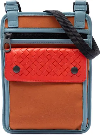 Bottega Veneta Pre-owned Bottega Veneta Nappa Intrecciato Trimmed Nylon High Tech Crossbody Ladies 5WJTRYY5NDCEAQL0