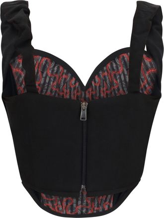 Vivienne Westwood Womens Sunday Corset Top Black Polyester