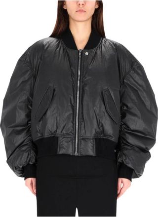 Rick Owens Bomberjacks - Dames - Bomber jackets - Zwart - XS - Katoen - Jassen