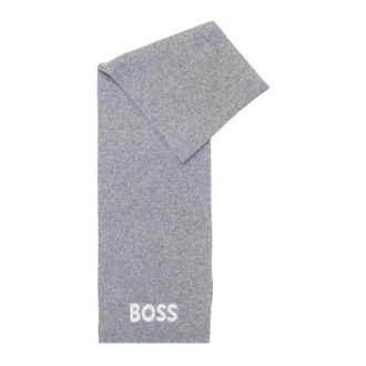 HUGO BOSS Hugo, Winter Scarves, male, Gray, Size: ONE SIZE Elios Scarf