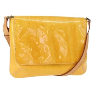 Louis Vuitton Pre-owned Vintage Shoulder Bag - Dames - Vintage Schoudertas - Geel - ONE Size - Leer - Vintage