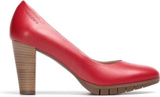Wonders Elegante bruine leren pump - Dames - Pumps - Rood - 36 EU - Leer - Schoenen