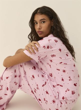 Twik Womens Adorable pattern ultra-soft lounge T-shirt