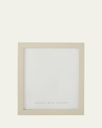 Monica Rich Kosann Cream Pebbled Leather Frame, 8 x 10