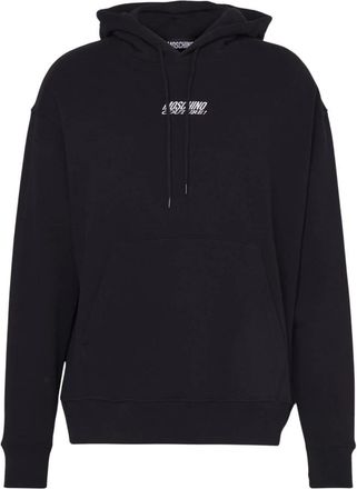 Moschino Zwarte Hoodie Sweatshirt Katoen Regular Fit - Heren - Hoodies - Zwart - L - Katoen - Hoodies & sweatvesten