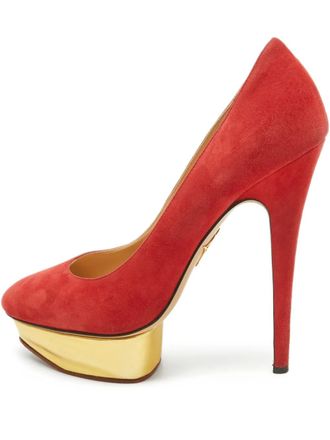 Charlotte Olympia Dolly platform pumps - Red