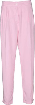 Replay Lyocell Casual Broek - Dames - Straight fit broeken - Roze - W25 - Broeken