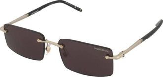 Montblanc Montblanc - Zonnebril - unisex - Accessoires - Geel - Maat: 56 MM