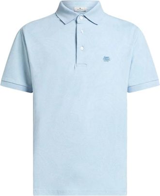 Etro Polo Shirt - Heren - Polos - Blauw - XL - Tops