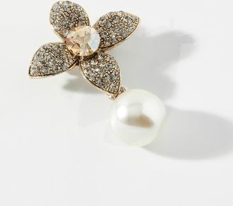 Le 31 Mens Opulent flower and pearl brooch